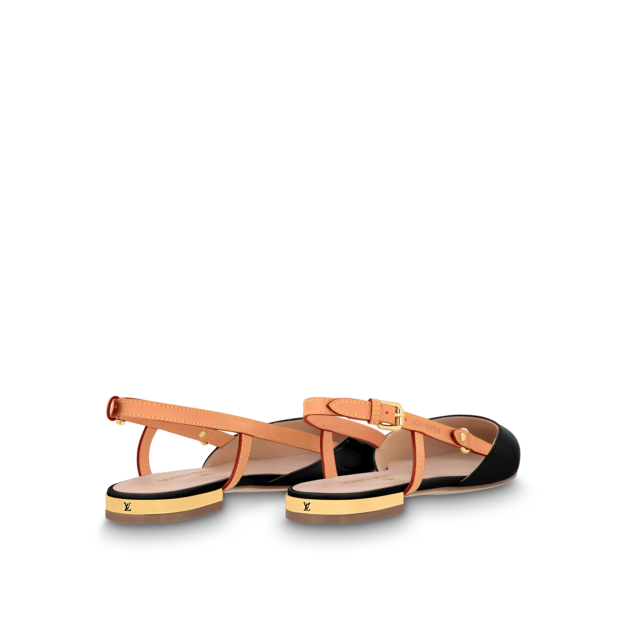 Blossom Slingback Flat Ballerina Luxury Mules and Slides Shoes